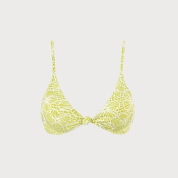 BERLOOK Floral Jacquard Knot Bikini Top ONLY 15 - Picture 7 of 10